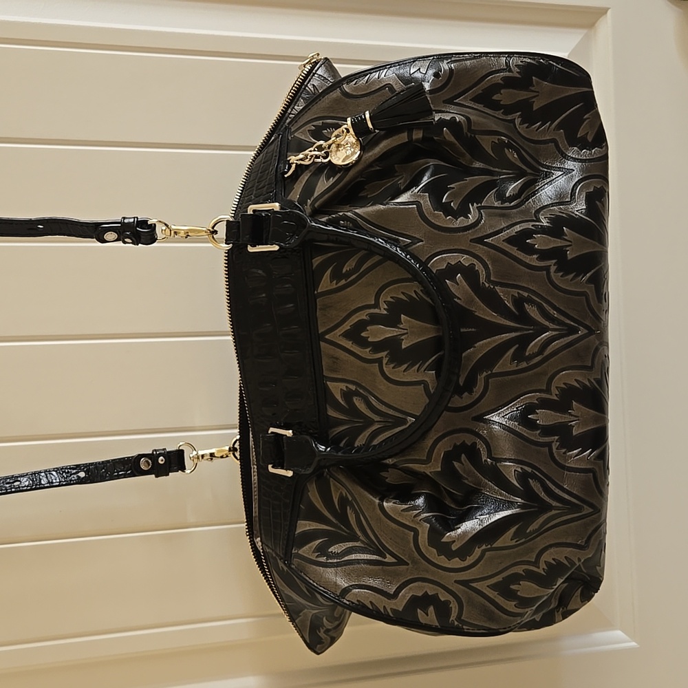 BRAHMIN large tote black/grey - Picture 2 of 9